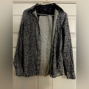 Chaps Black and White Paisley Shirt